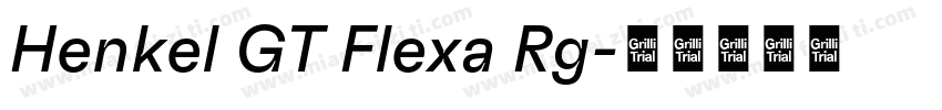 Henkel GT Flexa Rg字体转换